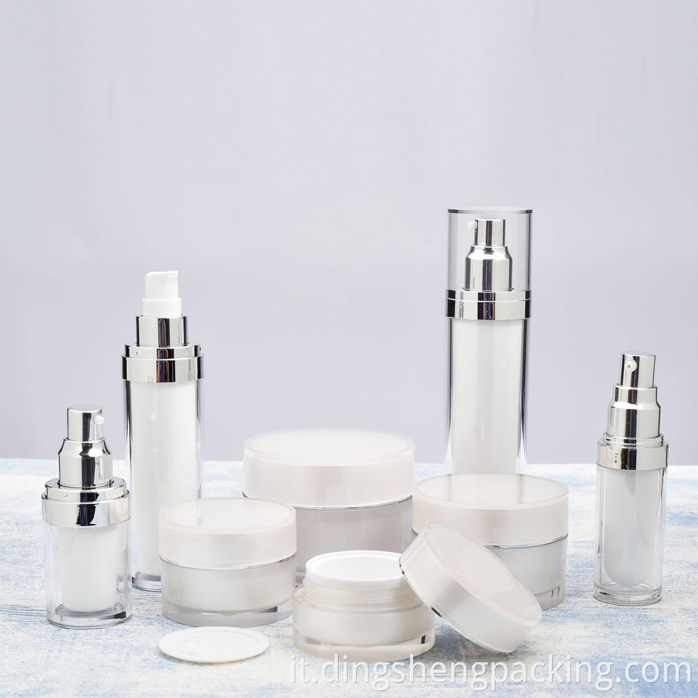 low moq Freshener bottle plastic acrylic cream bottle makeup packaging